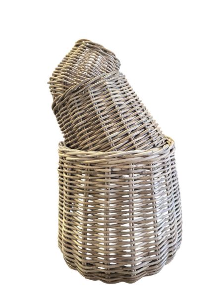 Afbeelding van Round Basket set of 3 PROMO (last items)