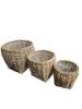 Afbeelding van Round basket set of 3 PROMO (last items)